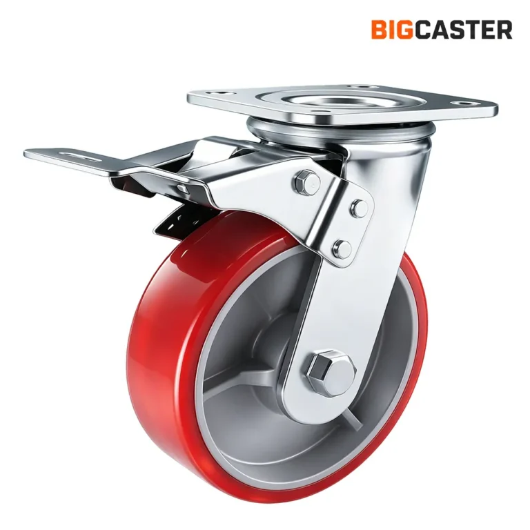 4-inch-heavy-duty-polyurethane-brake-caster-wheel-G420