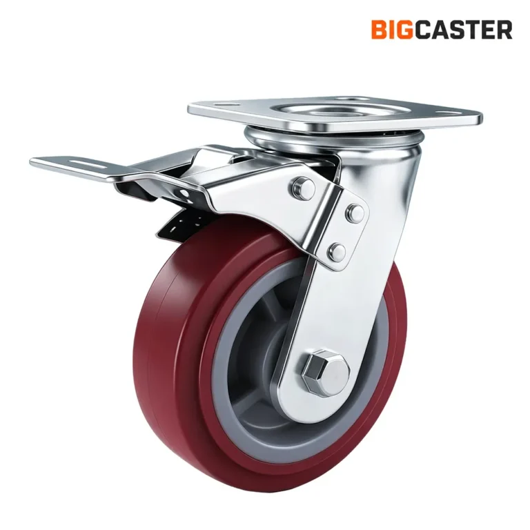 4-inch-polyurethane-heavy-duty-swivel-brake-caster-wheels-G4201