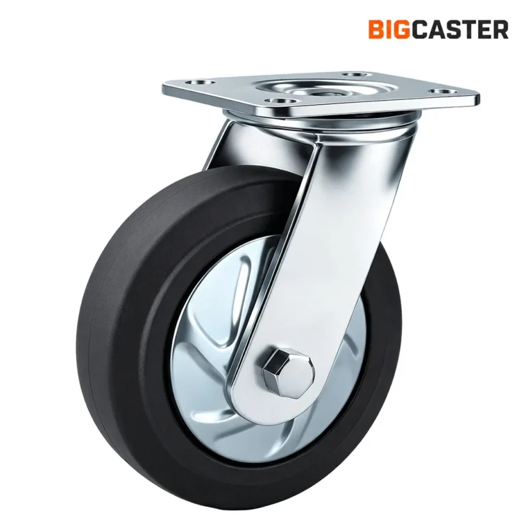 6-inch-heavy-duty-elastic-rubber-swivel-caster-G4403