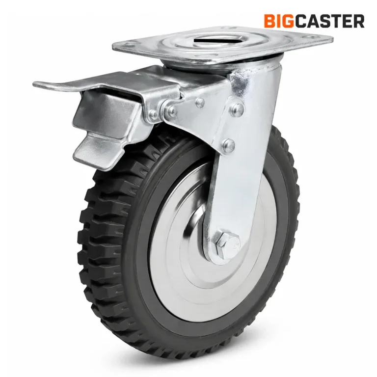 8-inch-heavy-duty-Polyurethane-swivel-brake-caster-g4207
