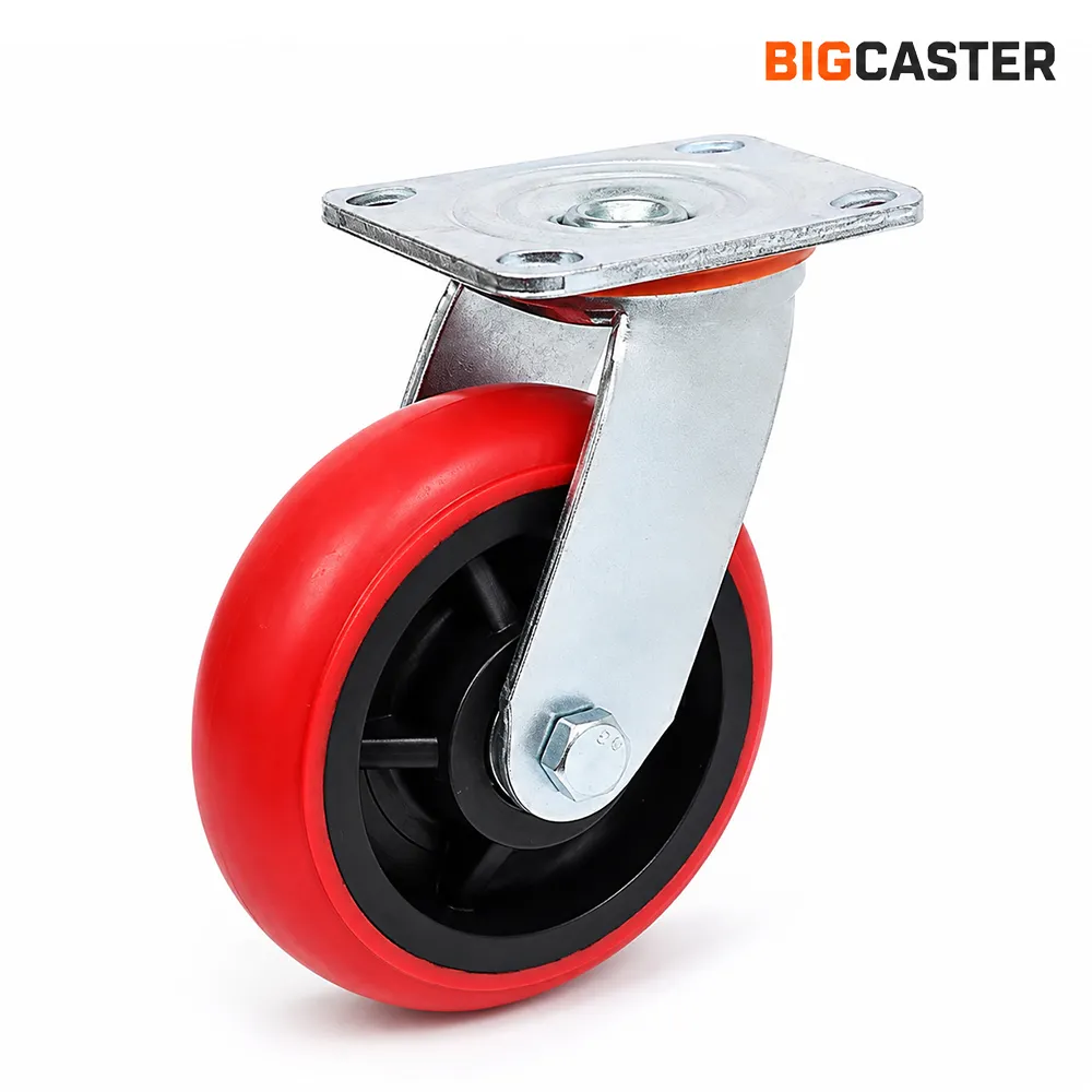 8-inch-pp-core-heavy-duty-Polyurethane-swivel-caster-wheel-m0180
