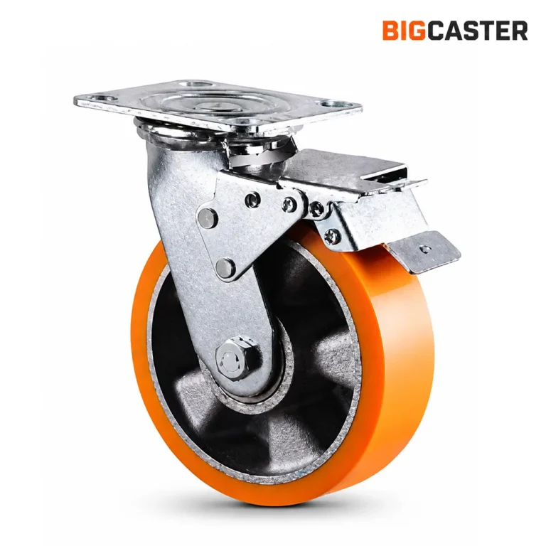 8inch-heavy-duty-aluminum-core-polyurethane-brake-caster-G42202