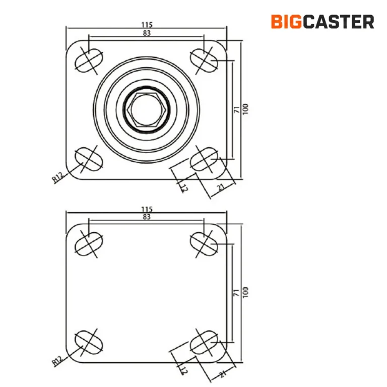 Caster-top-plate-mounting-dimensions-T0605