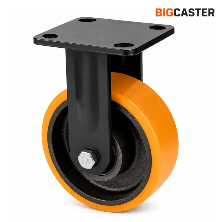 Heavy-duty-impact-resistant-polyurethane-rigid-casters-T0605