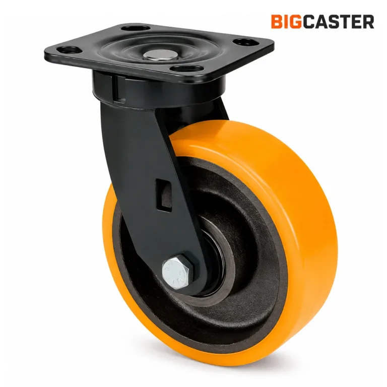 Heavy-duty-impact-resistant-polyurethane-swivel-casters-T0605