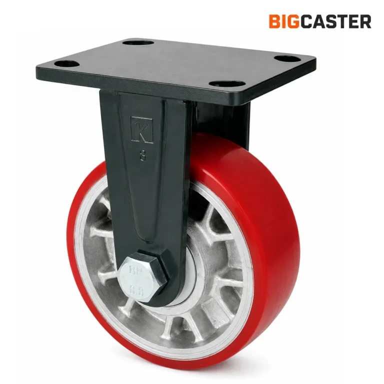Heavy-duty-manganese-steel-bracket-polyurethane-rigid-casters-t0703