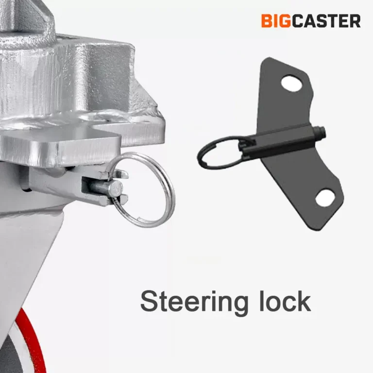 Steering-lock-for-super-heavy-duty-casters