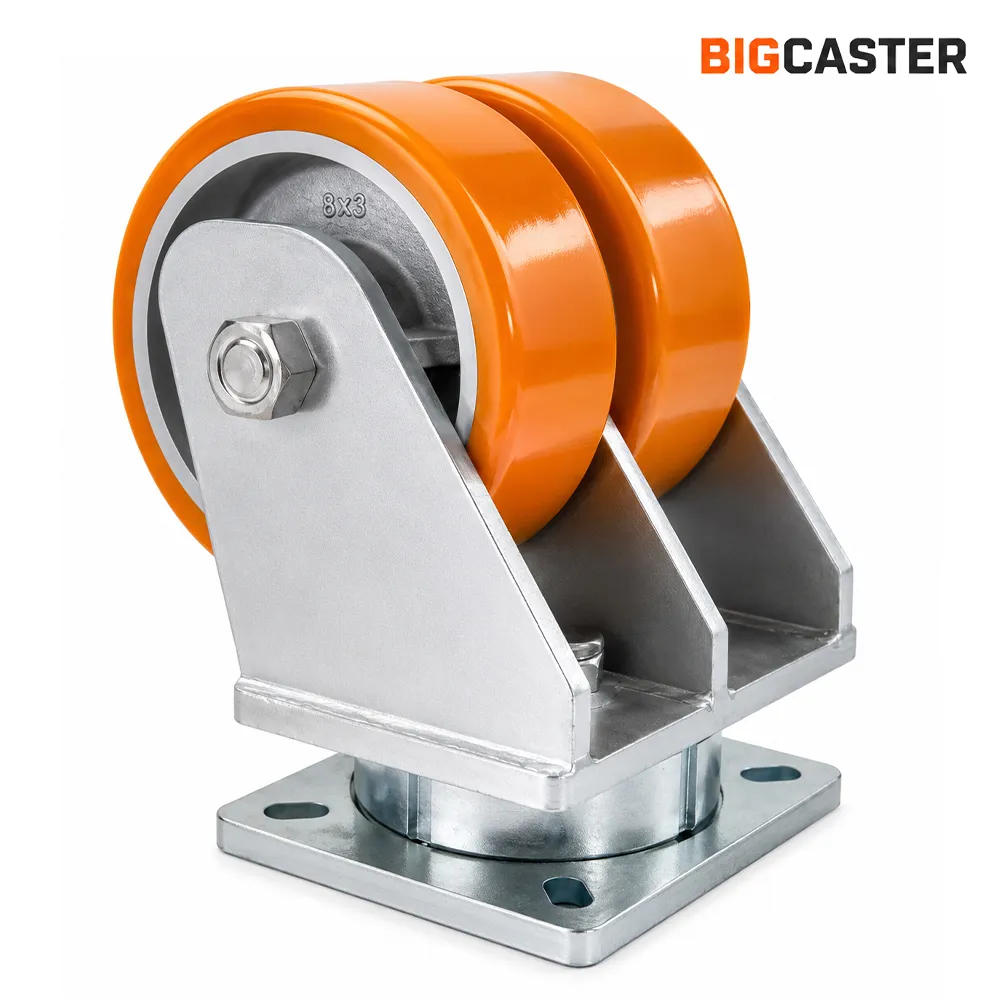 Super-heavy-duty-dual-wheel-polyurethane-swivel-casters-e0901