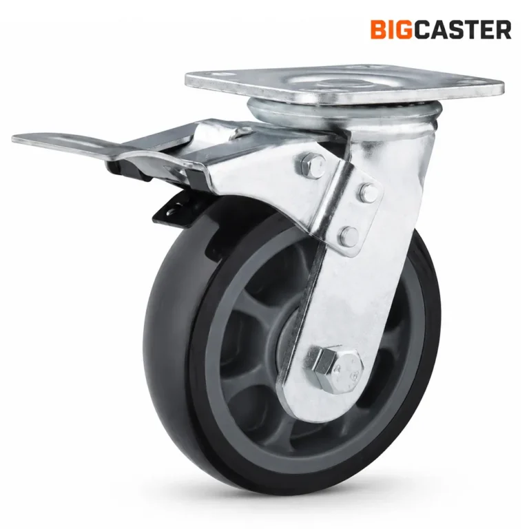 heavy-duty-black-polyurethane-caster-wheel-G4204