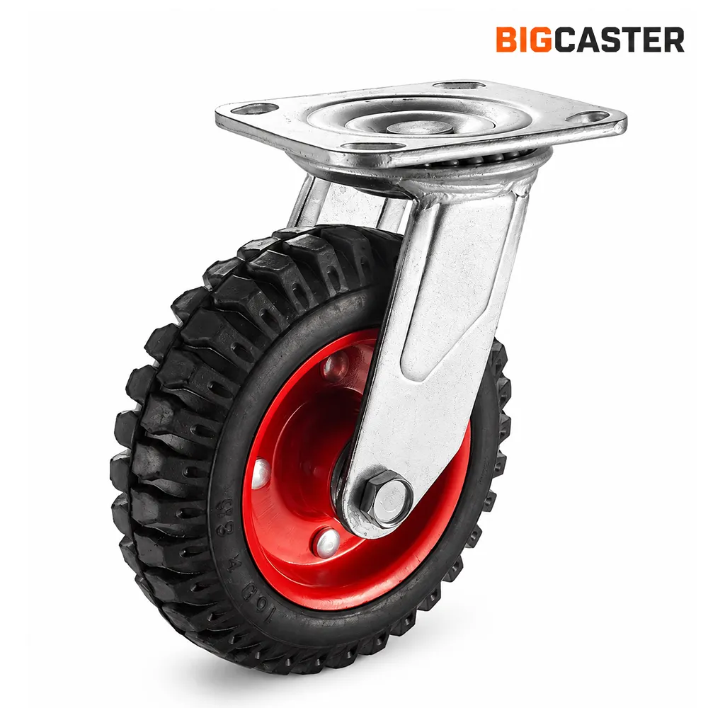 heavy-duty-steel-core-solid-rubber-swivel-caster-wheel-G4404